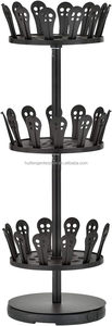 Rotating 3-Tier Metal Shoe Rack with Solid Base Portable & Adjustable Storage Unit for Living Room - Product Image 2
