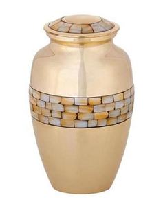 Urnas de cremación de lujo de latón artesanal, hechas a mano, ecológicas, a prueba de fugas, recuerdo funerario para adultos, cenizas humanas decorativas - Product Image 3