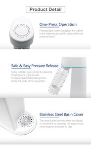 Máquina Manual de Agua con Gas de 1L de Capacidad, sin Electricidad, de Plástico y Acero Inoxidable para el Hogar - Product Image 6