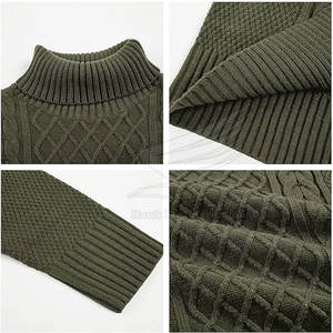 Prix de gros – Pull tricoté respirant et chaud pour homme avec logo frontal, haute qualité, best-seller en ligne - Product Image 6