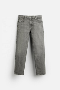 Pantalon long en denim extensible pour homme, coupe slim, léger, motif droit, taille mi-haute, respirant, qualité supérieure, OEM personnalisé - Product Image 4