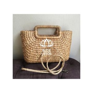 AVAILABLE 2026 Water Hyacinth Woven Bag Eco Friendly <b>Beach</b> Handbag Lightweight Grocery Storage Sustainable Fiber Weave Durable - Product Image 1