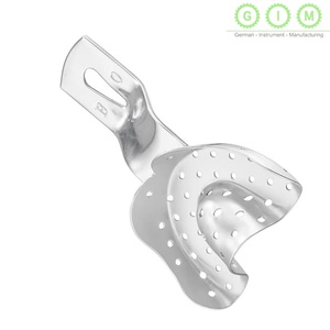 Juego de Bandejas de Impresión Dental de Alta Calidad, Acero Inoxidable, Superior e Inferior, Autoclavables, Diseño Perforado para Uso Clínico - Product Image 3