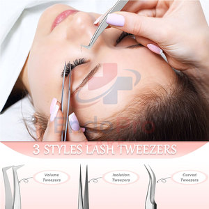 Kit de Herramientas Esenciales de Maquillaje, Juego de Pinzas para Pestañas con Punta Fina, Juego de Pinzas Profesionales para Pestañas - Product Image 5