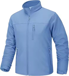 Wholesale <b>Canvas</b> Fabric <b>Men</b>_s Hooded Quilted Softshell <b>Jacket</b> Stand Front Custom Sizes Colors Breathable High Street Style - Product Image 4