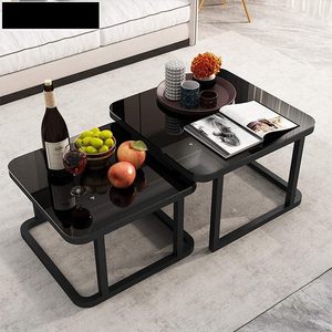 Table d'appoint robuste en métal et marbre, style traditionnel, pour intérieur, coins repas, salons, espaces de travail professionnels, placement de boissons - Product Image 5