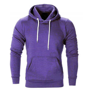 Sweat-shirt à capuche pour homme, en tricot d'hiver, fermeture éclair sur le devant, tissu respirant et écologique, coupe classique, manches longues, impression de logo personnalisée - Product Image 1