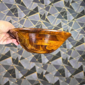 Juego de Tazones de Madera Ecológicos Hechos a Mano, Tazones Grandes de Madera Maciza para Servir en la Cocina, Mesa de Comedor, Aperitivos - Product Image 1