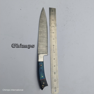 Cuchillo de Chef Tradicional Japonés de Lujo Ecológico con Hoja de Acero Inoxidable de 67 Capas, Mango de Madera Pakka y Funda de Cuero - Product Image 5