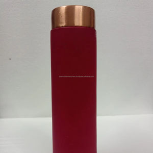 100% bouteille en cuivre Friendly Indian Copper Bottle Kitchen and Tabletop Drinkware Bouteilles d'eau en métal pur cuivre - Product Image 1