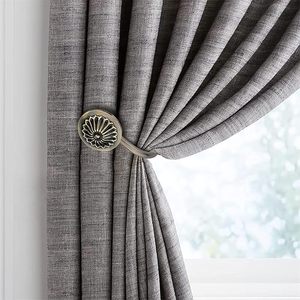 Sujetadores Magnéticos para Cortinas de Latón Vintage, Elegantes Sujetadores Metálicos para Cortinas - Product Image 1