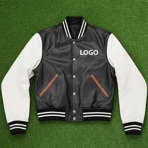 Vestes universitaires en promotion |   Blouson Letterman personnalisé en laine avec manches en cuir |   Vestes d'hiver élégantes pour hommes, vente en gros, sur mesure - Product Image 5