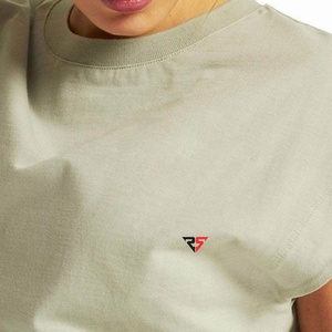 Wholesale Custom Logo 2023 Thin Blank Women Crop <b>Top</b> t-shirts 100% Cotton High Quality plain T-shirt - Product Image 3