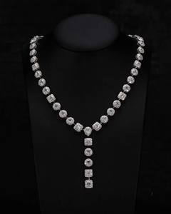 Chaîne Tennis de Luxe en Argent 925 avec Moissanite VVS, Testée au Diamant, Bijoux Hip Hop, Coupe Mixte, Effet Givré, Chaîne Tennis Iced Out - Product Image 1