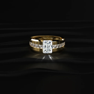 3.3Ct Radiant Cut Diamond <b>Ring</b> Luxury Diamond <b>Ring</b> 14K Lab Grown Diamond <b>Ring</b> <b>Promise</b> Diamond <b>Ring</b> Genuine Diamond <b>Ring</b> <b>for</b> <b>Men</b> - Product Image 1