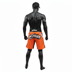 Shorts de MMA, Karaté et Kickboxing Personnalisables pour Adultes Unisexe – Logo et Couleur Personnalisés – Polyester Spandex 140g – Durables, Séchage Rapide, Respirants, Imprimés Numériquement - Product Image 4
