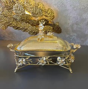 <b>Customize</b> New Design Gold Plated Stainless Steel Chafing Dish Catering Buffet Food Warmer High Quality Chafing Dish from India - Product Image 2