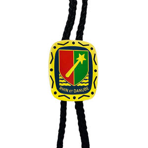 Colgantes metálicos personalizados de estilo vaquero antiguo plateado, lazos bolo occidentales. - Product Image 5