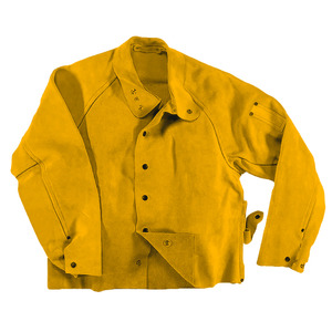 Veste de soudeur en cuir entièrement réglable, résistante au feu, résistance à la chaleur 500C-1000C, sécurité industrielle, usage intensif - Product Image 4