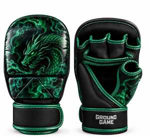 Gants de protection pour les mains en cuir véritable TANVEX, style dernier cri, avec sangle de poignet réglable à boucle et fermeture auto-agrippante, pour arts martiaux et boxe. - Product Image 5