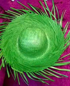 Sombrero Mexicano Unisex Bordado con Hierba Natural para Adultos, Venta al por Mayor, Stock a Granel para Compradores de Artículos de Playa, Fiestas, Verano y Viajes - Product Image 2