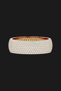 Bague large en moissanite pavée, bijou de luxe tendance pour homme, style hip-hop, cadeau - Product Image 3