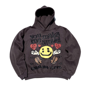 Sweat-shirt à capuche personnalisé en coton pour streetwear, impression DTF, décontracté, unisexe, tendance - Product Image 1