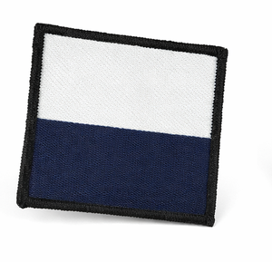 Parche estilo DZ de paracaídas blanco y azul – Insignia tejida del Escuadrón de Señales 216 - Product Image 1