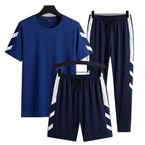 Survêtement d'été unisexe léger à col rond avec options de logo personnalisé, tissu polyester/nylon respirant et à séchage rapide - Product Image 1