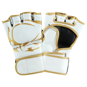 Gants de MMA demi-doigts pour hommes OEM en cuir anti-humidité avec fermeture à lacets et poignet auto-agrippant, fabriqués au Pakistan - Product Image 6