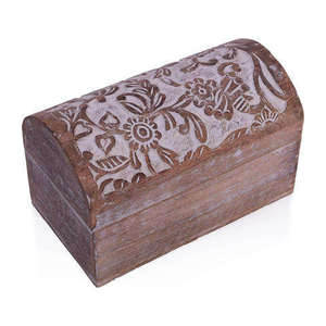 <b>Large</b> Size Hand Carved Wooden Jewelry <b>Box</b> for Jewelry Wooden Gift <b>Box</b> For Home Table Top Thanks Giving Use - Product Image 2