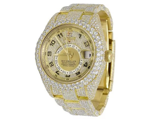 Marca superior VVS Moissanite Diamond Acero inoxidable Automático Mecánico Iced Out Reloj de pulsera Hip Hop Tachonado Moda para hombres Regalos - Product Image 1