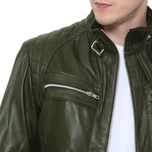 Chaqueta de Cuero Genuino Casual de Alta Calidad para Hombre, Chaqueta Personalizada con Logotipo, Talla Grande para Hombre - Product Image 1