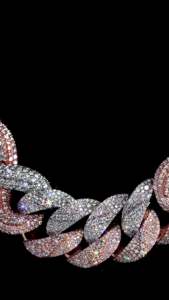 Cadena Cubana Bicolor de 28mm, Plata de Ley 925, Moissanita, Collar Hip Hop con Incrustaciones de Diamantes VVS para Hombre, Fabricante Mayorista - Product Image 4