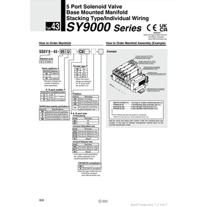 Collecteur pneumatique SMC SS5Y9-43-04BR-C12 pièces pneumatiques - Product Image 1