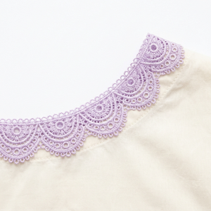Dentelle Guipure Élégante Lavande 15mm, Vente Directe Usine, Emballage de 20 Mètres pour Lingerie, Confection de Poupées, Décoration de Mariage, Personnalisable - Product Image 2