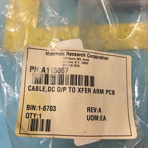 Câble MRC A113067, sortie CC vers carte PCB du bras de transfert, 152507 - Équipements et pièces semi-conductrices d'occasion fiables à l'échelle mondiale chez - Product Image 4