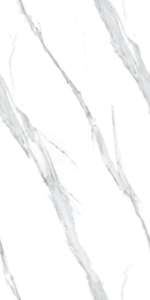 Azulejos de Porcelana con Efecto Mármol Blanco Contemporáneo, 600x1200mm, Brillantes y Pulidos, para Paredes y Pisos Interiores - Product Image 4