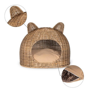 Eco-friendly Exquisite Eye-catching Handwoven Rattan Pet Cave House <b>Top</b> Selected Essentials for Pet Owners & Decor - Product Image 3