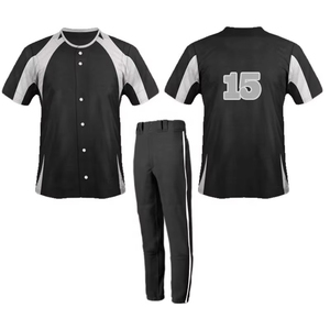 Ensemble Maillot et Pantalon de Baseball Personnalisé Respirant Séchage Rapide Tenue de Sport d'Équipe Fabricant OEM ODM Nom d'Équipe Personnalisé Court - Product Image 2