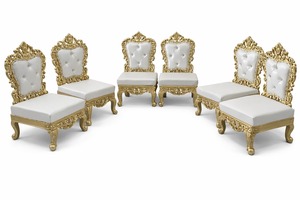 Hindu Wedding Mandap Ceremonies Vidhi Chair Set Gujarati Wedding Event Mandap Vedi Chairs Designer Wooden Wedding Mandap Chairs - Product Image 2