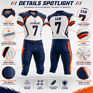 Uniformes Personalizados de Fútbol Americano para Jóvenes y Adultos, Uniformes de Rugby, Conjunto de Camiseta y Pantalones de Fútbol Americano Personalizados - Product Image 5