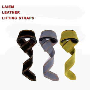 High Quality Breathable Durable Weightlifting Gym Fitness Customized Leather Straps 15 lb Load Capacity for Both Men and Women - Product Image 5