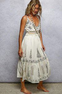 POL Smocked Waistband Floral Midi Cami <b>Dress</b> - Product Image 3