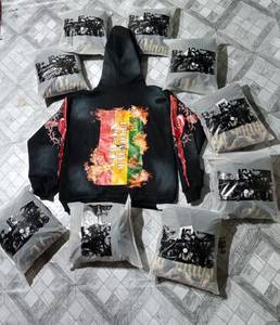 Custom Streetwear Style Cotton <b>Fleece</b> DTG Print Hoodie Regular Fit Sun Faded Ripped <b>Men</b> Fashion <b>Zip</b> <b>Up</b> Hoodie - Product Image 5