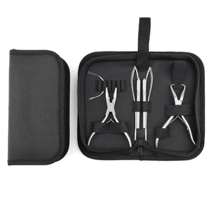 Hair Extension <b>Pliers</b> Tool Kit Metal Professional Installation and Removal <b>Set</b> for Salon Use - Product Image 2