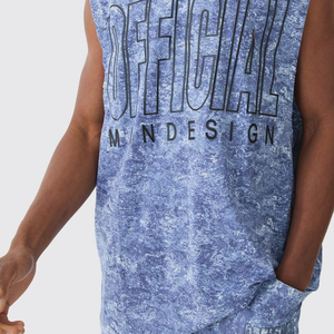 Camiseta sin Mangas para Hombre, Venta Directa de Fábrica al Por Mayor, Camiseta de Alta Calidad para Gimnasio y Ejercicio - Product Image 4