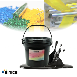 SINICE UV Screen <b>Ink</b> for plastic PP/PE/PVC/PET/ABS/ glass - Black ISO9001/REACH Certified - Product Image 1