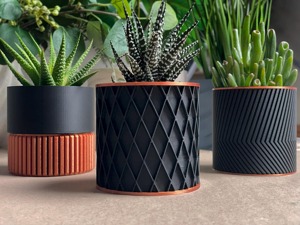Ensemble de 5 pots modernes noirs, idéaux pour la décoration intérieure, les coins et les couloirs, vente en gros depuis l'Inde - Product Image 3