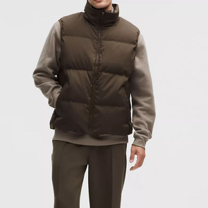 Chaleco Acolchado sin Mangas para Hombre, Ropa Exterior Informal de Otoño, Acolchado, Cálido, Ligero, Impermeable, Ecológico, con Cierre - Product Image 3